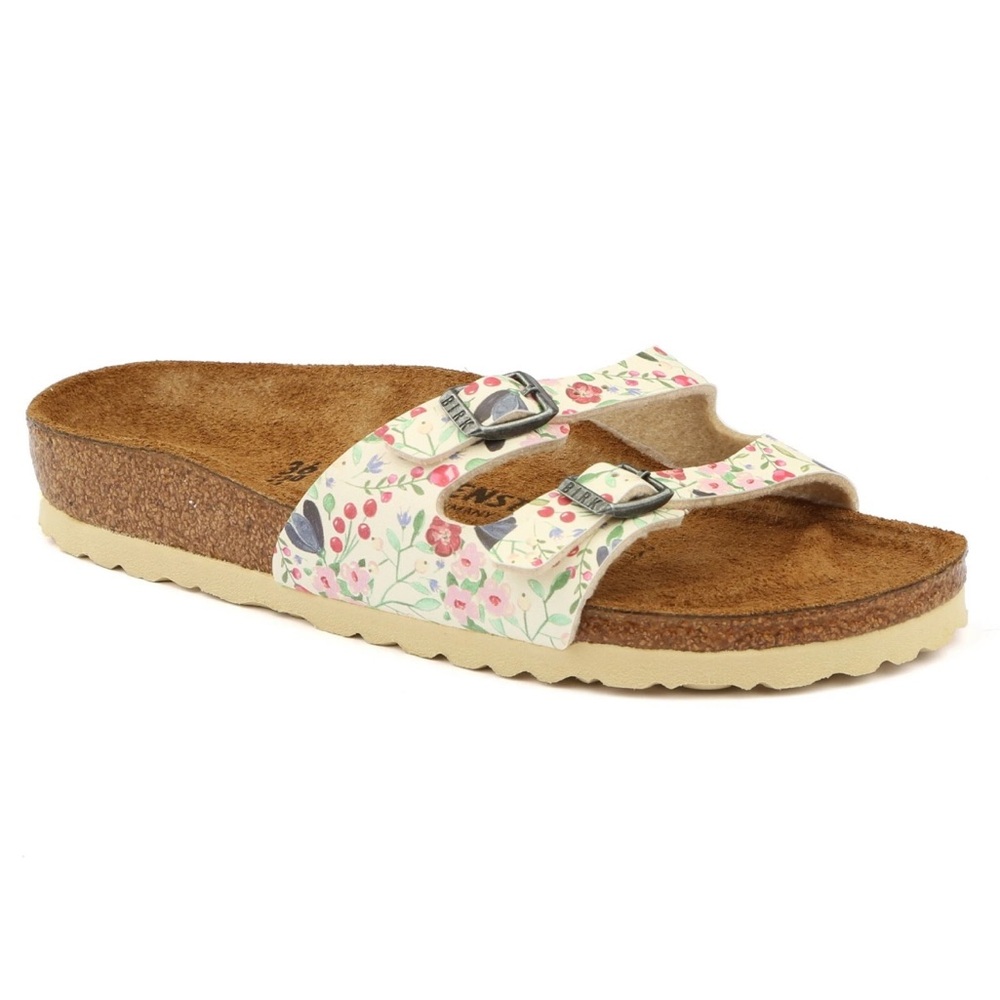 Birkenstock Birko Flor IBIZA Meadow Flowers Beige Women 8/8.5 EU39